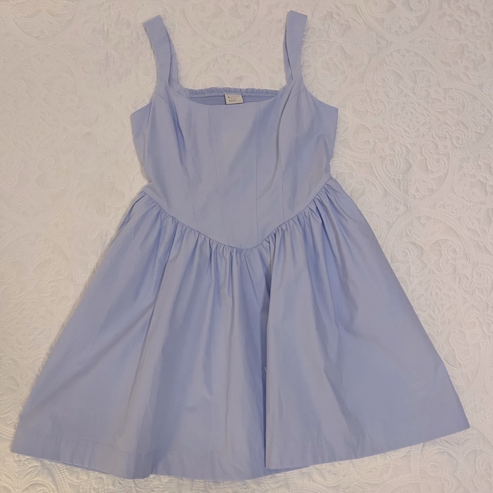 Women’s Powder Blue Sundress with Pockets